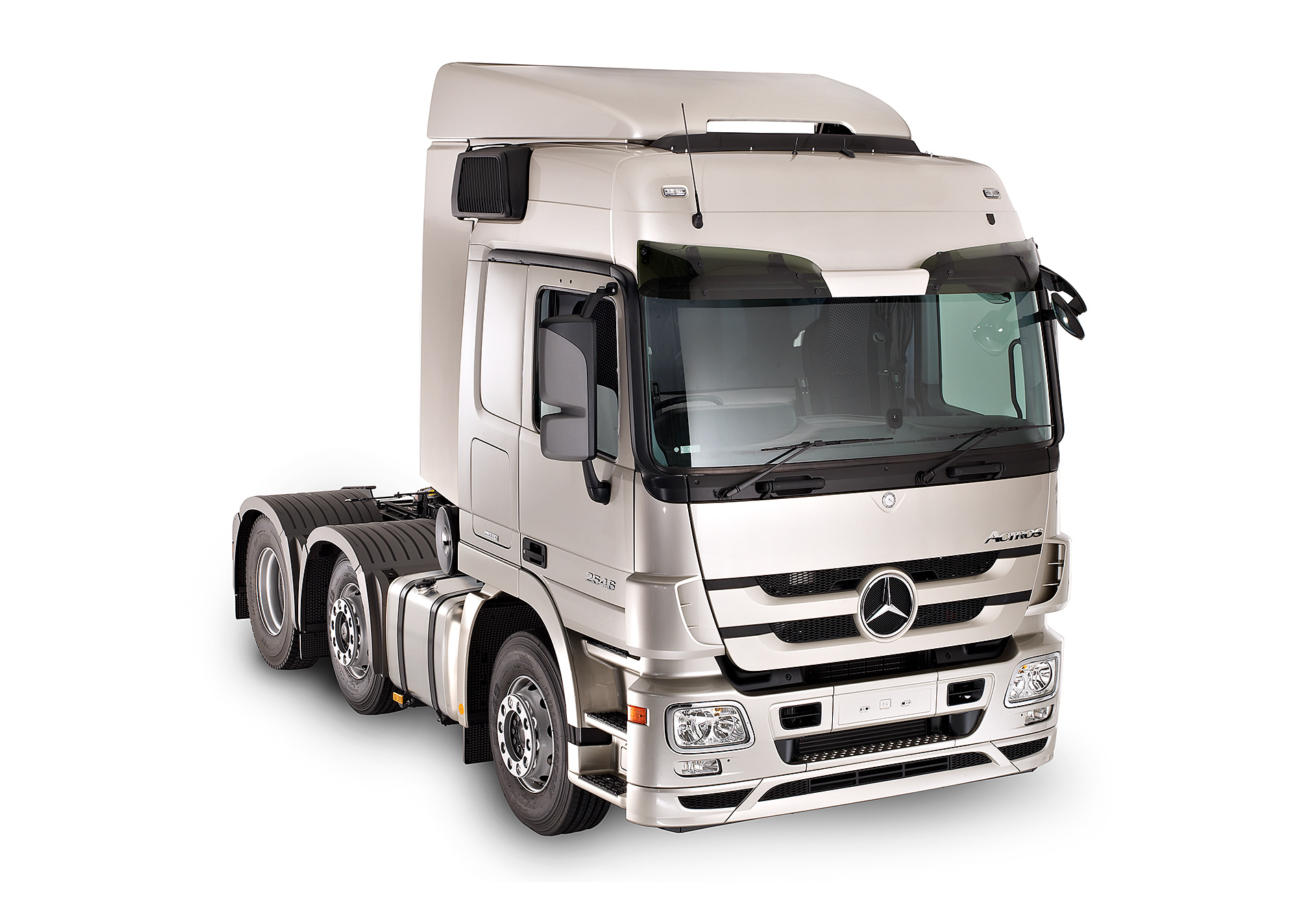 Silver Mercedes Truck unit